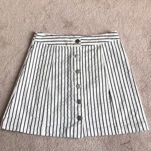 Altar’d State Black/White Mini Skirt